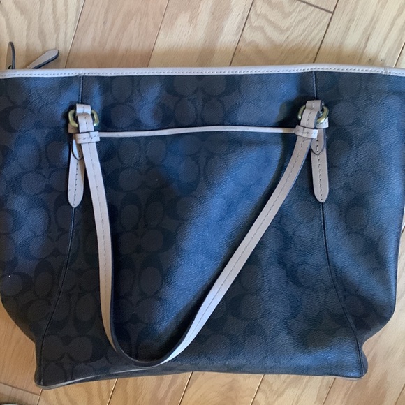 Like New Coach Brown and tan Shoulder Bag - Picture 5 of 5